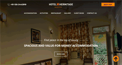 Desktop Screenshot of hotelthehermitage.com